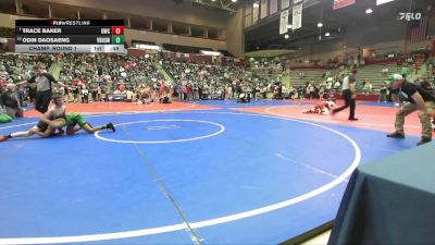 103 lbs Champ. Round 1 - Trace Baker, Bentonville Wrestling Club vs Odin Daosaeng, Van Buren High School Wrestling