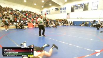 106 lbs Cons. Round 1 - Caz Baca, Servite High School vs Matthew Tigrak, Santa Monica High School Wrest