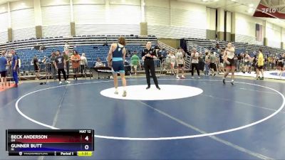 132 lbs Quarterfinal - Beck Anderson, OH vs Gunner Butt, IN