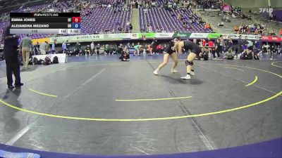 110 lbs 2nd Wrestleback (16 Team) - Emma Jones, Indiana Tech vs Alejandra Mezano, Ottawa University