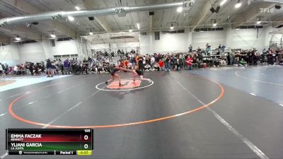 105 lbs Cons. Semi - Yliani Garcia, La Junta vs Emma Faczak, Bennett