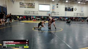 132 lbs Cons. Round 2 - Denys Skrypnyk, Nelson vs Cash Rhemrev, Milwaukie / Milwaukie Acad. Of The Arts