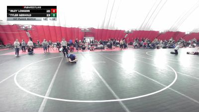 16U Boys - 100 lbs 1st Place Match - Riley Longdin, Askren Wrestling Academy vs Tyler Gerhold, DC Elite Wrestling