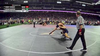 D1-150 lbs Cons. Round 1 - Lucas Harper, Dakota HS vs Timmy Hubert, Grand Ledge HS