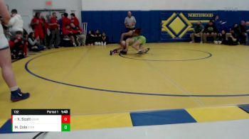 132 lbs Round 3 - Xavier Scott, BOWLING GREEN vs Miles Cole, START