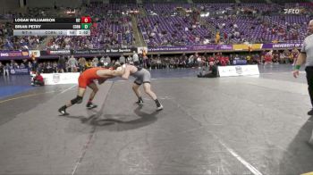 165 lbs Finals (8 Team) - Logan Williamson, RIT vs Brian Petry, Cornell College
