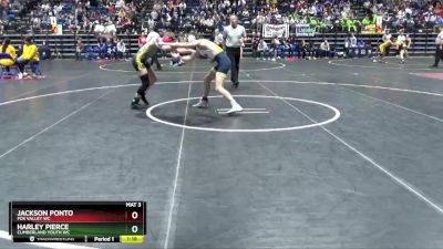 126 lbs Champ. Round 1 - Harley Pierce, Cumberland Youth WC vs Jackson Ponto, Fox Valley WC