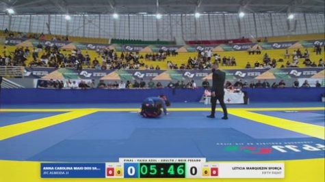 LETICIA MARQUEZIN SFORÇA vs ANNA CAROLINA MAIO DOS SANTOS VA 2026 FPJJ Circuito Paulista GI Etapa 3