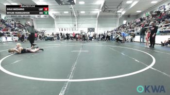 64 lbs Quarterfinal - Cole Bizzarro, Lawton Legends Youth Wrestling vs Myles Huddleston, Chickasha Youth Wrestling