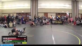 47 lbs 1st Place Match - Kolby Pitzen, Kodiak Attack vs Zayne Woodworth, Brawler Elite