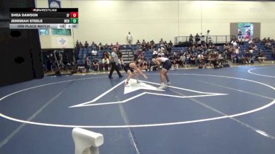 141 lbs 3rd Place Match - Shea Dawson, San Francisco State vs Jeremiah Steele, Menlo College
