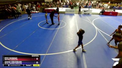 53 lbs Semifinal - Fitz Moreno, Red Wave Wrestling vs Kayan Eskandari, So Cal Hammers Wrestling