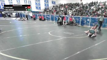 130 lbs Champ. Round 1 - Mia Hester, El Dorado vs Alice Kim, Cypress