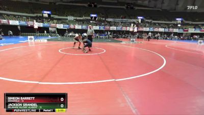 144 lbs Quarters & Wb (16 Team) - Simeon Barrett, Grassfield vs Jackson Grandel, Delaware Military Academy