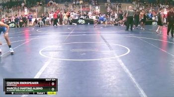 155 lbs Cons. Round 3 - Chayson Eberspeaker, Greenville vs Marcelo Martino Albino, Glasgow Wrestling Academy