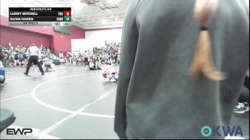 40 lbs Rr Rnd 5 - Lainey Mitchell, Pawnee Wrestling Club vs Olivia Hawes, Cowboy Wrestling Club