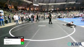 46 lbs Round Of 32 - Timmy McCall, Fort Gibson Youth Wrestling vs Colton Berg, Hinton Takedown Club