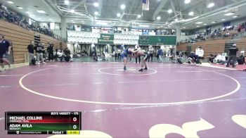 175 lbs Cons. Round 7 - Michael Collins, Cherokee Trail vs Adam Avila, Brawley