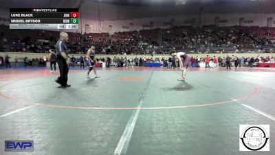 161 lbs Quarterfinal - Luke Black, Jenks vs Miguel Bryson, Hennessey Eagles Jr High