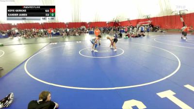 120 lbs Placement Matches (8 Team) - Xander James, Franklin Central Flashes A vs Koye Gericke, Waukee Warriors