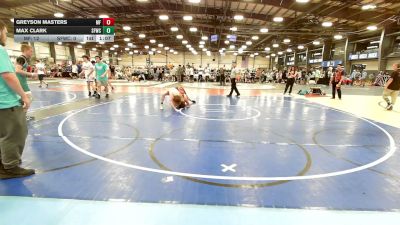 120 lbs Rr Rnd 1 - Greyson Masters, MF Army Black - HSB vs Max Clark, FORGE H/S 2 - HSB
