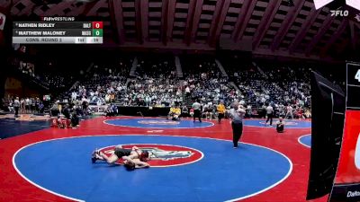 4A-106 lbs Cons. Round 2 - Nathen Ridley, Dalton vs Matthew Maloney, Marist School