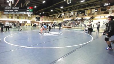 120 lbs 5th Place Match - Frankie De Leon, Rancho Bernardo WC vs Kenneth Villegas, Socal Grappling Club
