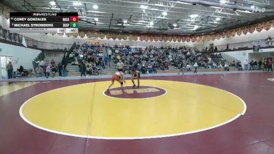 120 lbs Cons. Round 2 - Corey Gonzales, Natrona County vs Michael Stromberg, Rock Springs