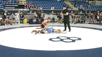 190 lbs Champ. Rd Of 32 - Logan Ellwanger, Wisconsin vs Ibrahim Zaky, Virginia