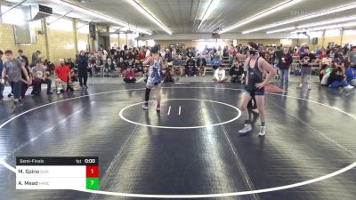 145 lbs Semifinal - Matthew Spino, Summit Hill vs Asaac Mead, Hancock