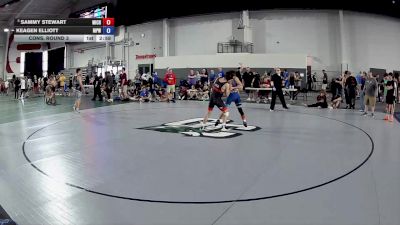 126 lbs Cons. Round 4 - Sammy Stewart, Michigan vs Keagen Elliott, Michigan Premier WC