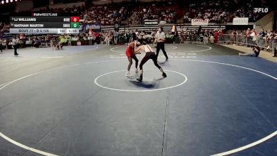 D 2 126 lbs Champ. Round 2 - Nathan Martin, St. Michael The Archangel vs LJ Williams, North DeSoto