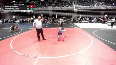 62 lbs Quarterfinal - Weston Paladini, Black Fox Wrestling Academy vs Walker Welanko, Nebraska Elite