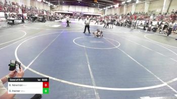 62 lbs Consi Of 8 #2 - Bentley Newman, Illinois Valley Youth Wrestling vs Oliver Hainer, Valley Bad Boys