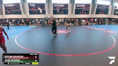 80 lbs Quarterfinal - Asher Richards, All American Wrestling Club vs Stetson Houghton, Hill Country Wildcats Wrestling Club