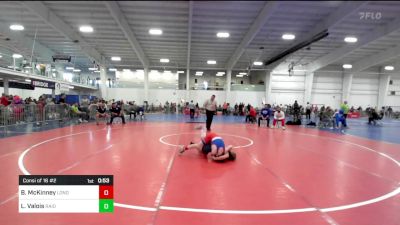 91 lbs Consi Of 16 #2 - Bryant McKinney, Londonderry vs Lincoln Valois, Raiders Wrestling Club