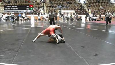 6A 138 lbs Champ. Round 1 - Chase Young, Saraland vs Colton Johnson, Baldwin County