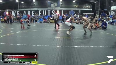 167 lbs Round 1 (8 Team) - Leonard Humphreys, Mi Mafia Red vs Decklan Davis, Michigan Black Pitbulls