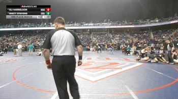 8A 190 lbs 3rd Place Match - Eli Harrelson, Hoke County High School vs Rhett Stevens, Corinth-Holders