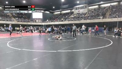 58 lbs 3rd Place - Makai Long, Wilmington vs Jack Spagnuolo, East Hanover
