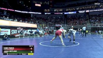 1A-215 lbs Cons. Round 2 - Coby Pierce, Kuemper Catholic vs Aiden Heitland, AGWSR