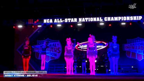 Spirit Xtreme - Believe [2026 L1 Youth - Medium Day 1] 2026 NCA All-Star National Championship