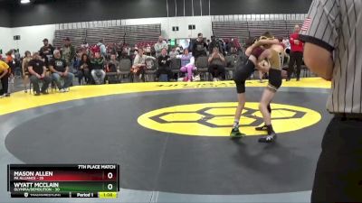 65 lbs Placement Matches (8 Team) - Wyatt Mcclain, Olympia/Demolition vs Mason Allen, PA Alliance