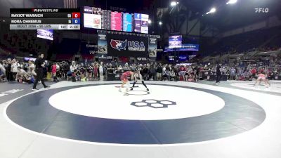 95 lbs Cons. Sub-quarters - Navjot Waraich, CA vs Nora Ohnemus, IA