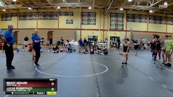 100 lbs Round 7 (10 Team) - Brady Genard, Diddy Elite vs Lucas Robertucci, Warhawks Wrestling