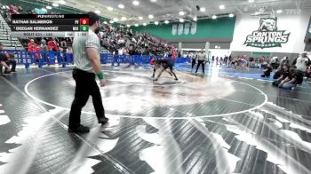 138 lbs Semifinal - Deegan Hernandez, Martin Luther King vs Nathan Salmeron, Paloma Valley