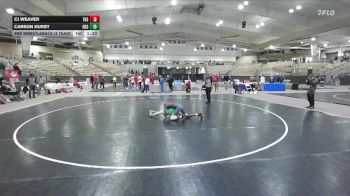 113 lbs 2nd Wrestleback (8 Team) - Carson Hurst, Greeneville High School vs CJ Weaver, Tullahoma High School
