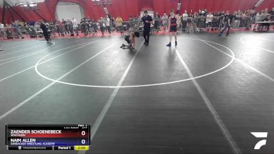 165 lbs Champ. Round 1 - Zaender Schoenebeck, Wisconsin vs Naim Allen, Sarbacker Wrestling Academy