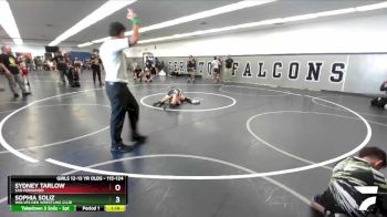 115-124 lbs Semifinal - Sydney Tarlow, San Fernando vs Sophia Soliz, Wolves Den Wrestling Club