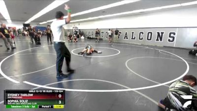 115-124 lbs Semifinal - Sydney Tarlow, San Fernando vs Sophia Soliz, Wolves Den Wrestling Club